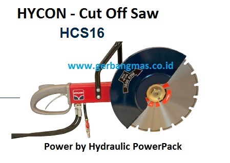 Concrete Cutter CUT-OFF SAW Mesin Potong Beton Tenaga Hydraulic merk HYCON type HCS16